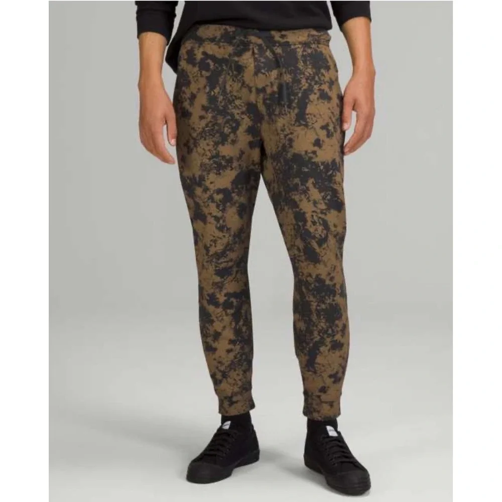 Lululemon City Sweat Jogger Dark Mocha Earth Dye Mens Size Small S Brown Black